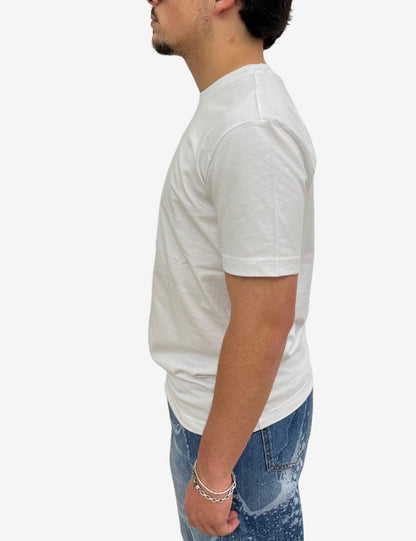 T-Shirt John Richmond minimal ricamo uomo