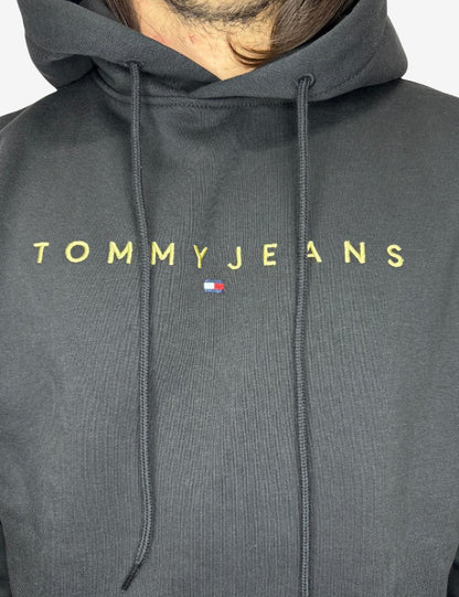 Felpa Tommy Jeans con cappuccio e ricamo uomo