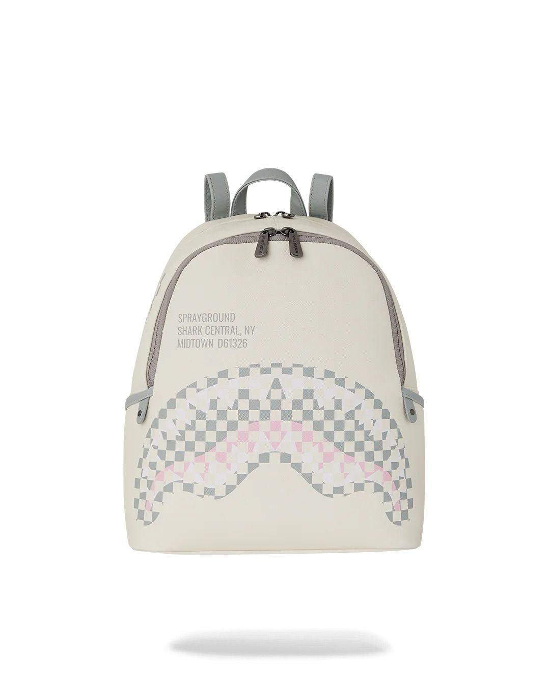 Zainetto Sprayground bianco cream check shark central savage backpack