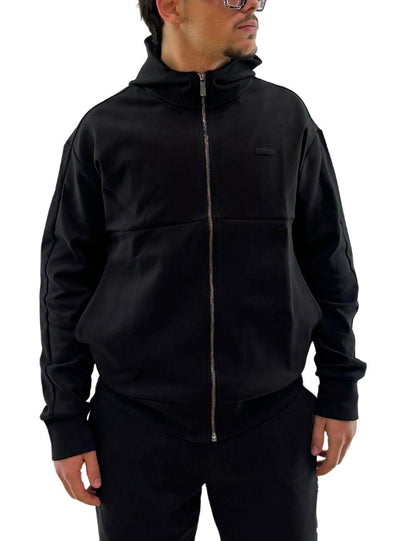 Felpa Calvin Klein fullzip con cappuccio logata uomo