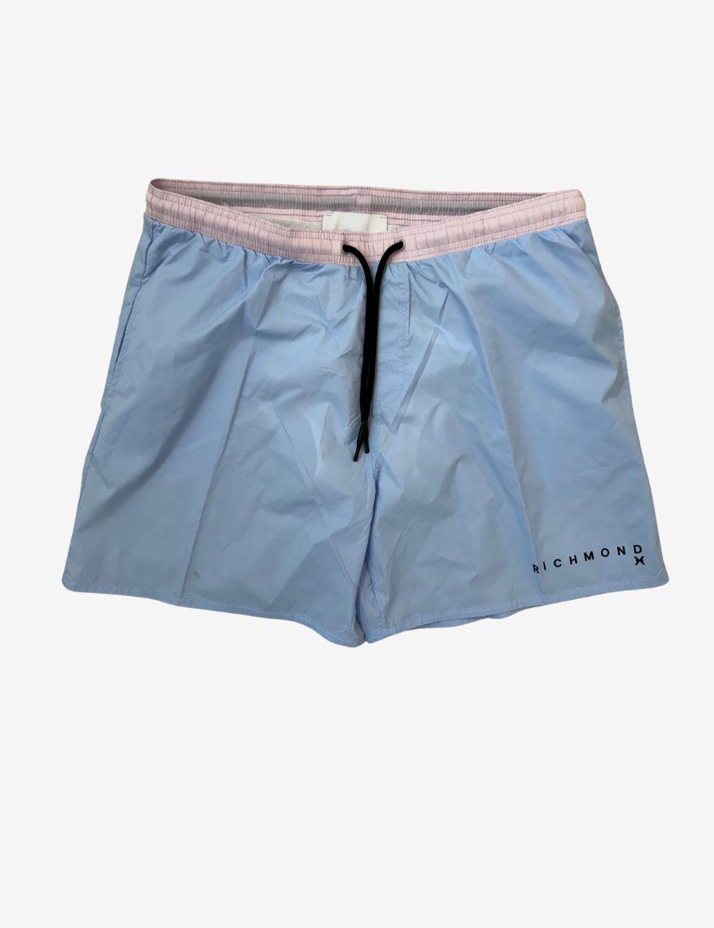 Costume boxer Richmond X bicolor con logo uomo