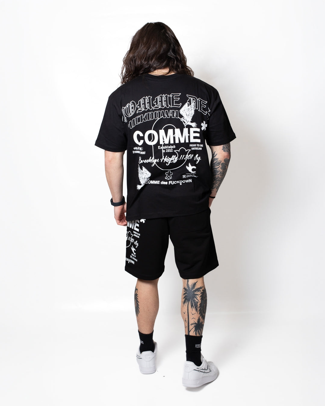 T-Shirt Comme des Fuckdown con stampa "New York" uomo