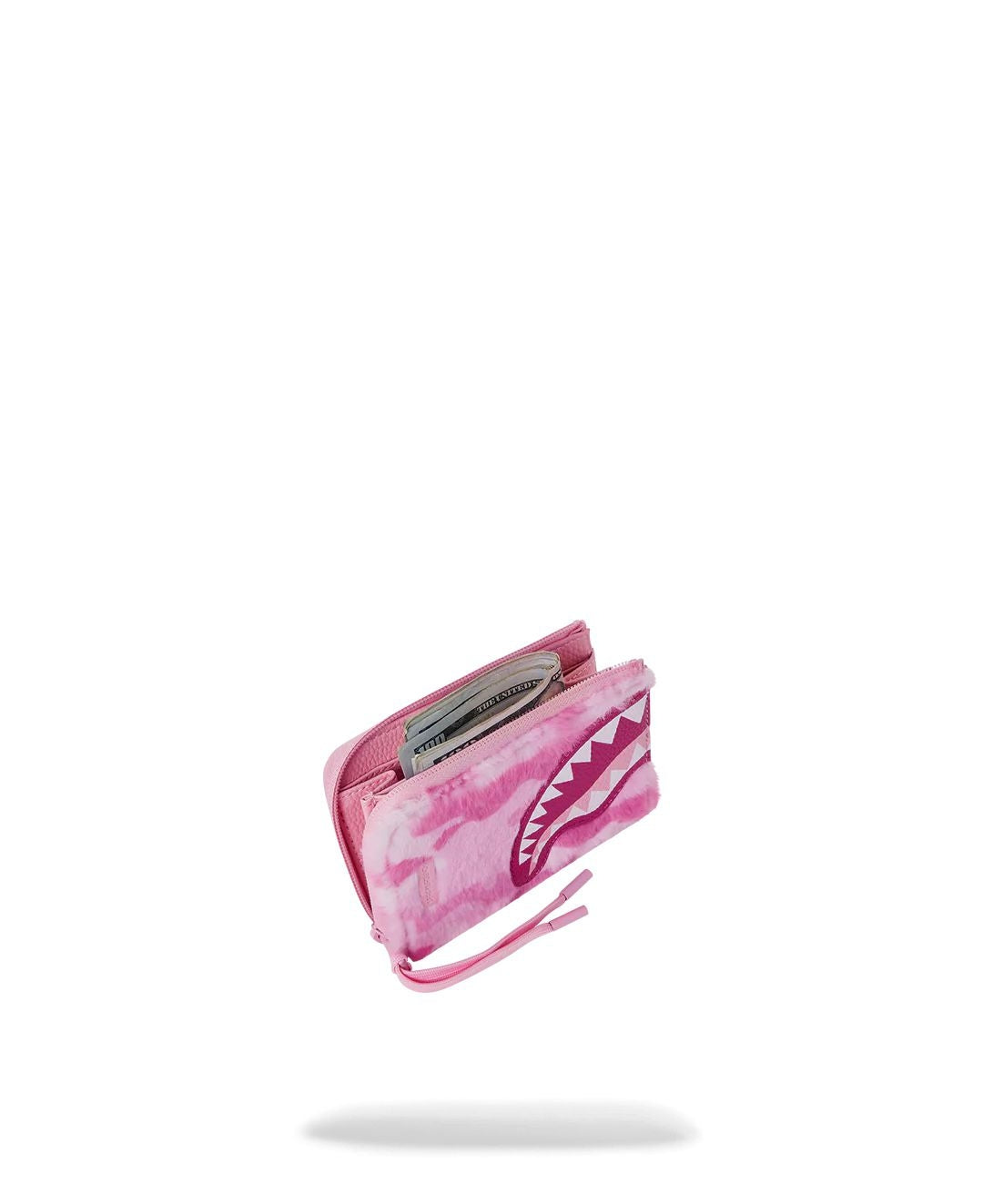 Portafoglio Sprayground rosa pink fur camo zip-out wallet