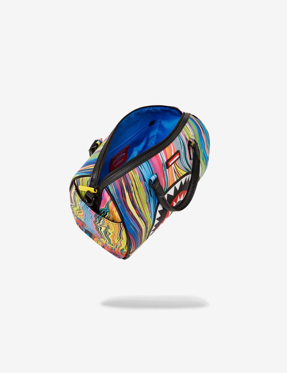 Borsa Sprayground arancione melt graf mini duffle