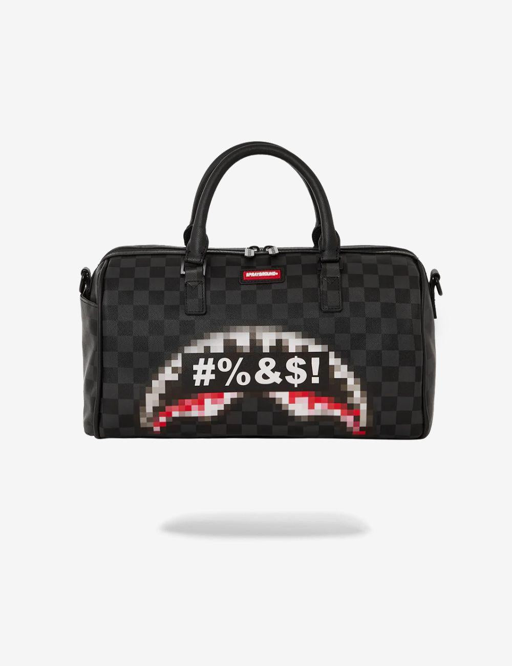 Borsa Sprayground nero censored mini duffle