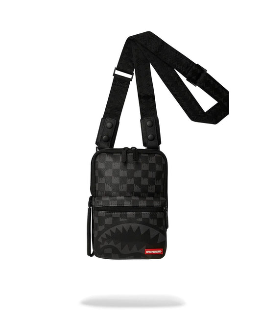 Tracolla Sprayground nero hangover drip check sling