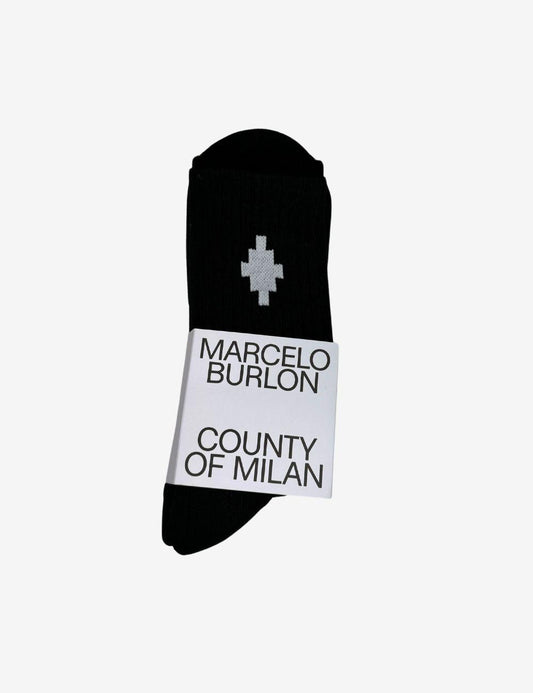 Calze Marcelo Burlon con logo a contrasto