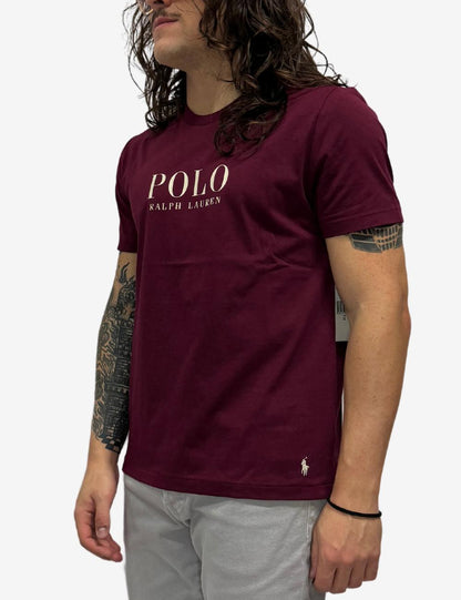 T-Shirt Polo Ralph Lauren con logo e ricamo uomo