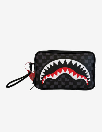 Pochette e beauty Sprayground nero drip check shark toiletry