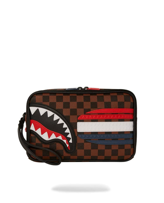 Pochette e beauty Sprayground marrone machine Francaise toiletry