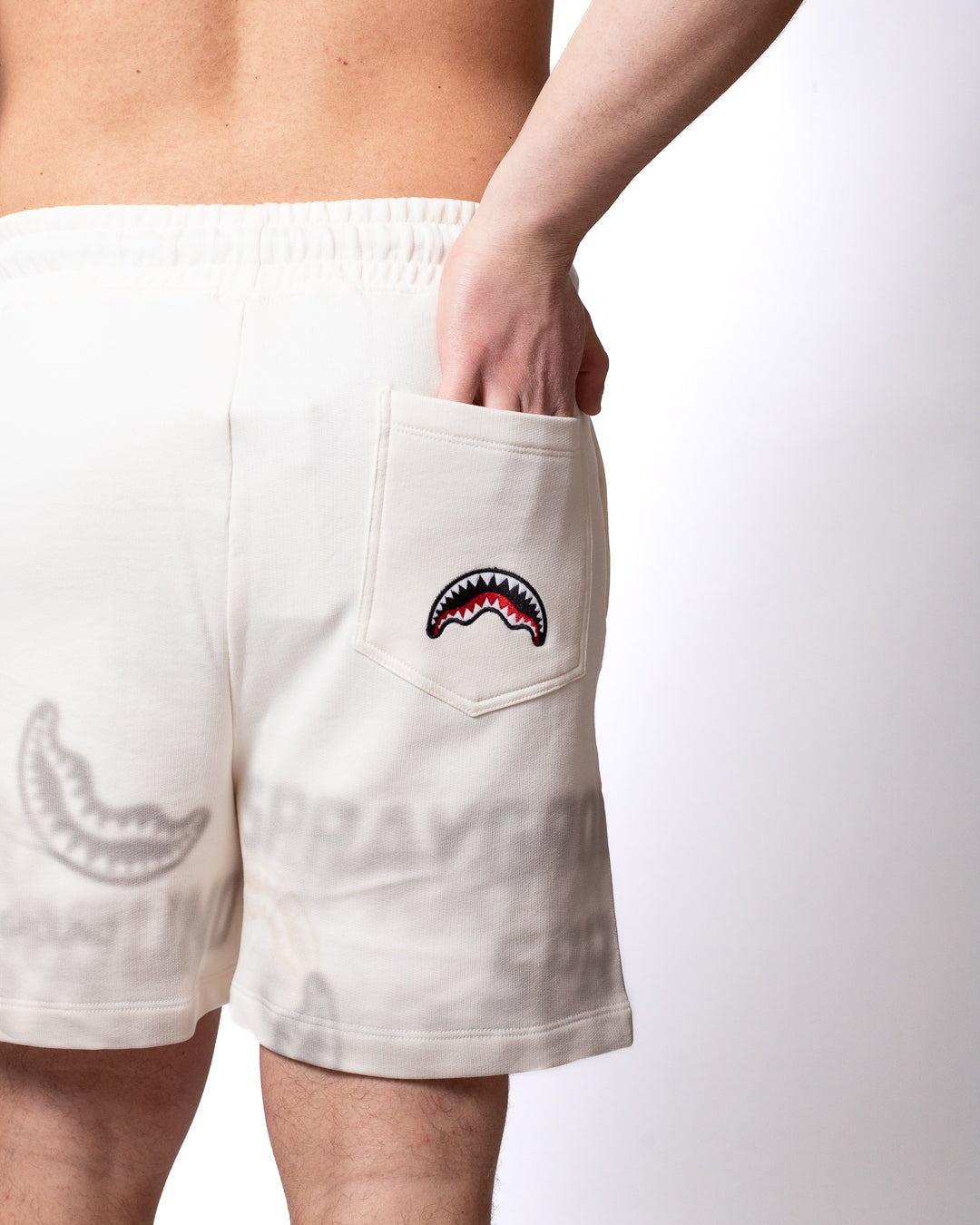 Shorts Sprayground "Logo Smoke" in felpa