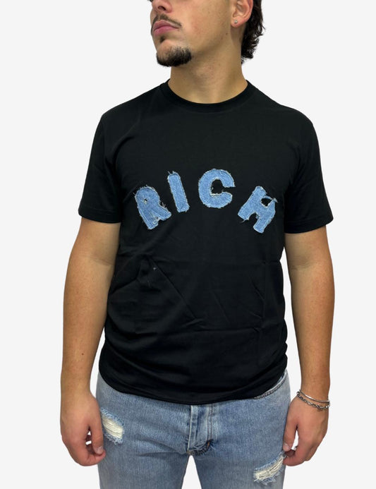 T-Shirt John Richmond con logo jeans uomo