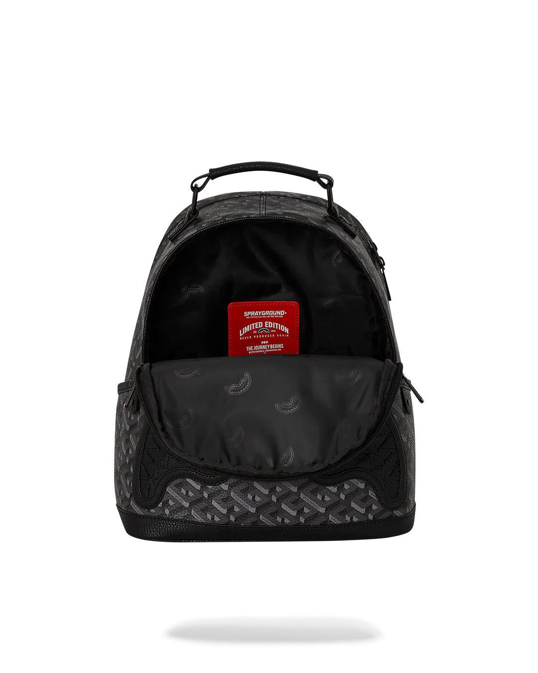 Zainetto Sprayground nero 3DSG thunderclap backpack