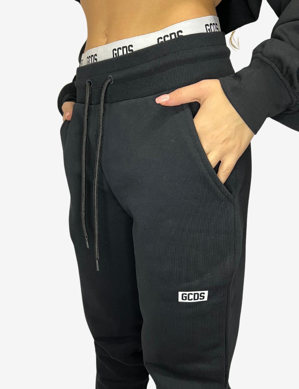 Pantalone GCDS in felpa con fascia logata