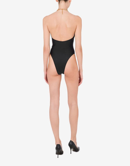 Costume Moschino Swim intero con ciondoli donna