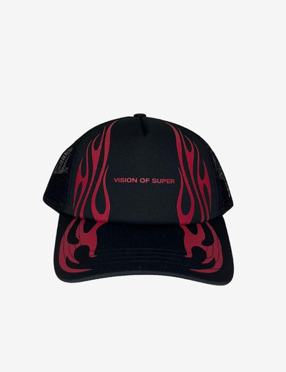 Cappello Vision Of Super con tribale rosso e retina