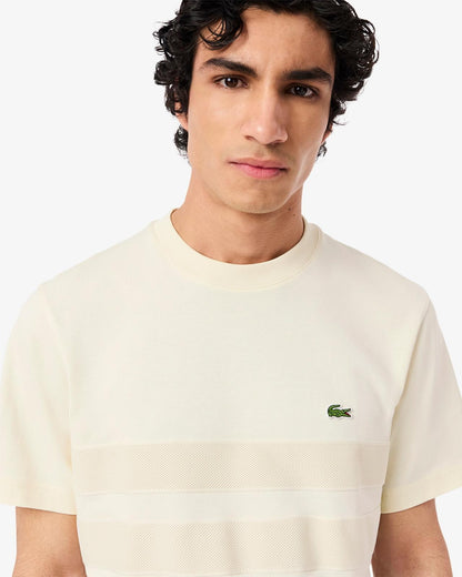 T-Shirt Lacoste con fasce in mesh uomo