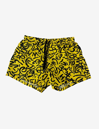 Boxer mare Moschino con logo all-over uomo