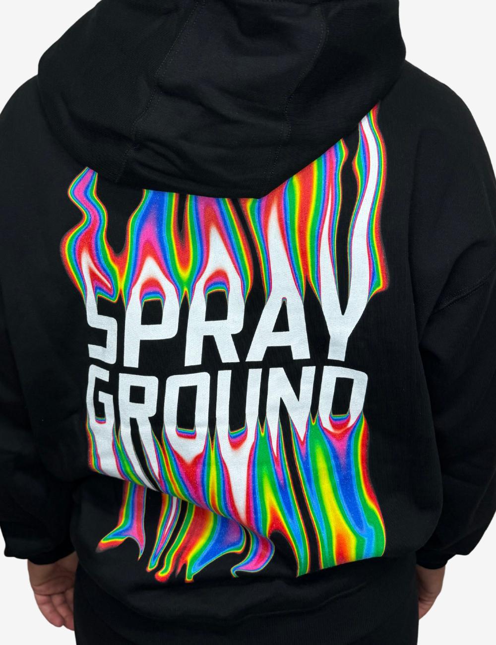 Felpa Sprayground con cappuccio e maxi stampa uomo