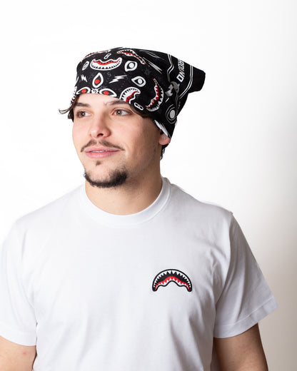 T-Shirt Sprayground "Black Bandana" e ricamo