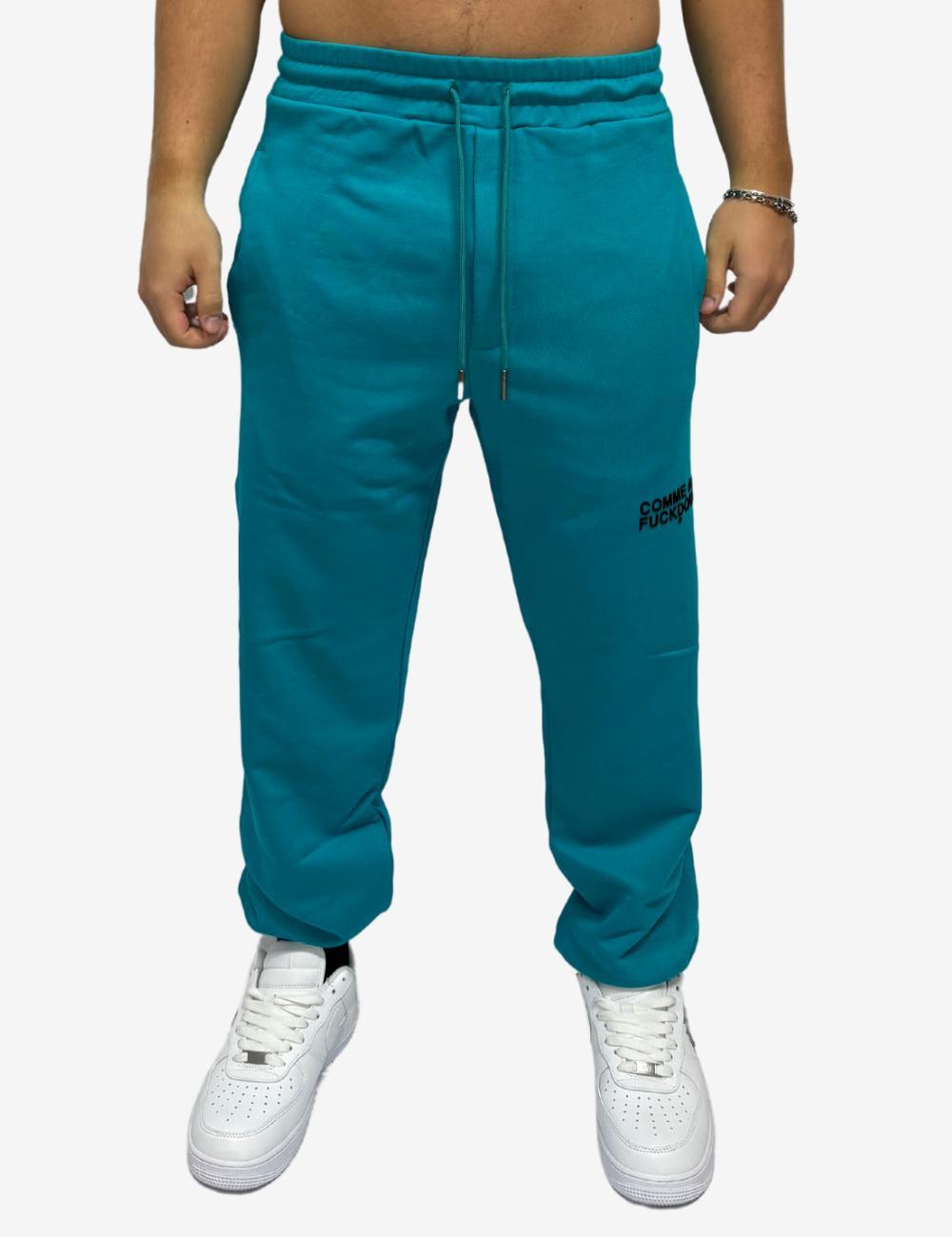 Pantalone Comme des Fuckdown in felpa con logo in rilievo uomo