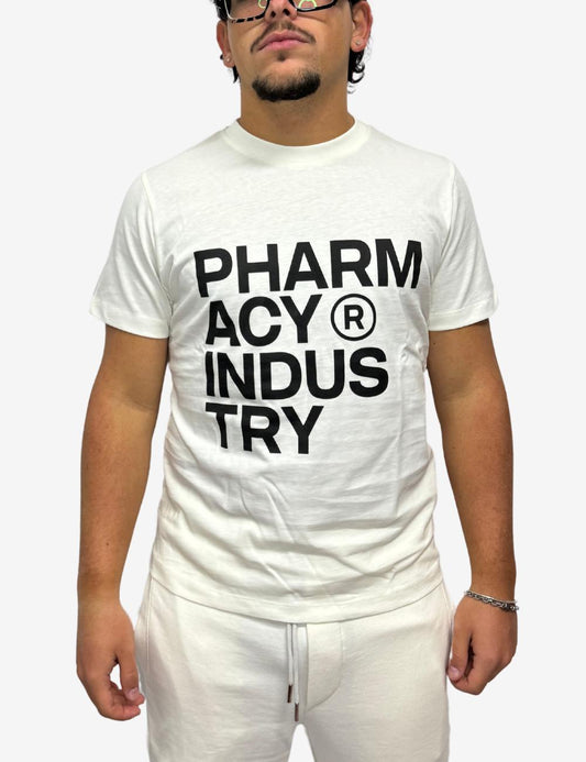 T-Shirt Pharmacy Industry in jersey con stampa uomo