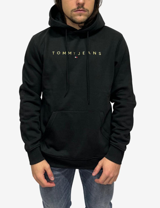 Felpa Tommy Jeans con cappuccio e ricamo uomo