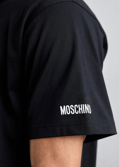 T-Shirt Moschino girocollo con maxi stampa "Sign of Peace" uomo