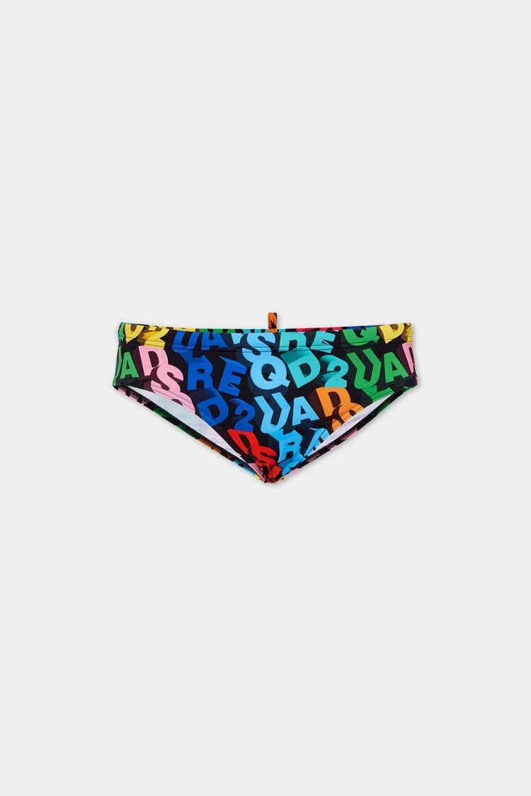 Slip mare Dsquared2 "Logo Multicolor" uomo