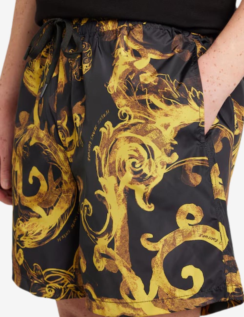 Boxer mare Versace Jeans Couture con stampa baroque all-over uomo