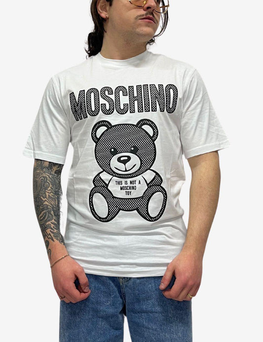 T-Shirt Moschino con stampa logo Teddy Bear uomo