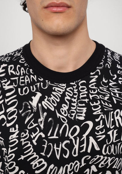 T-Shirt Versace Jeans Couture con stampa all-over uomo