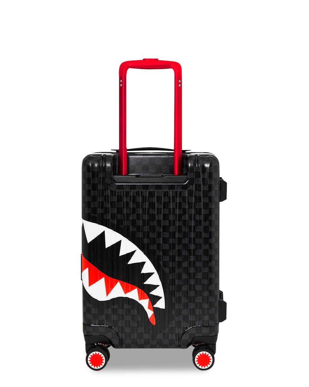 Valigia Sprayground nero atomic vapor shark in paris trolley