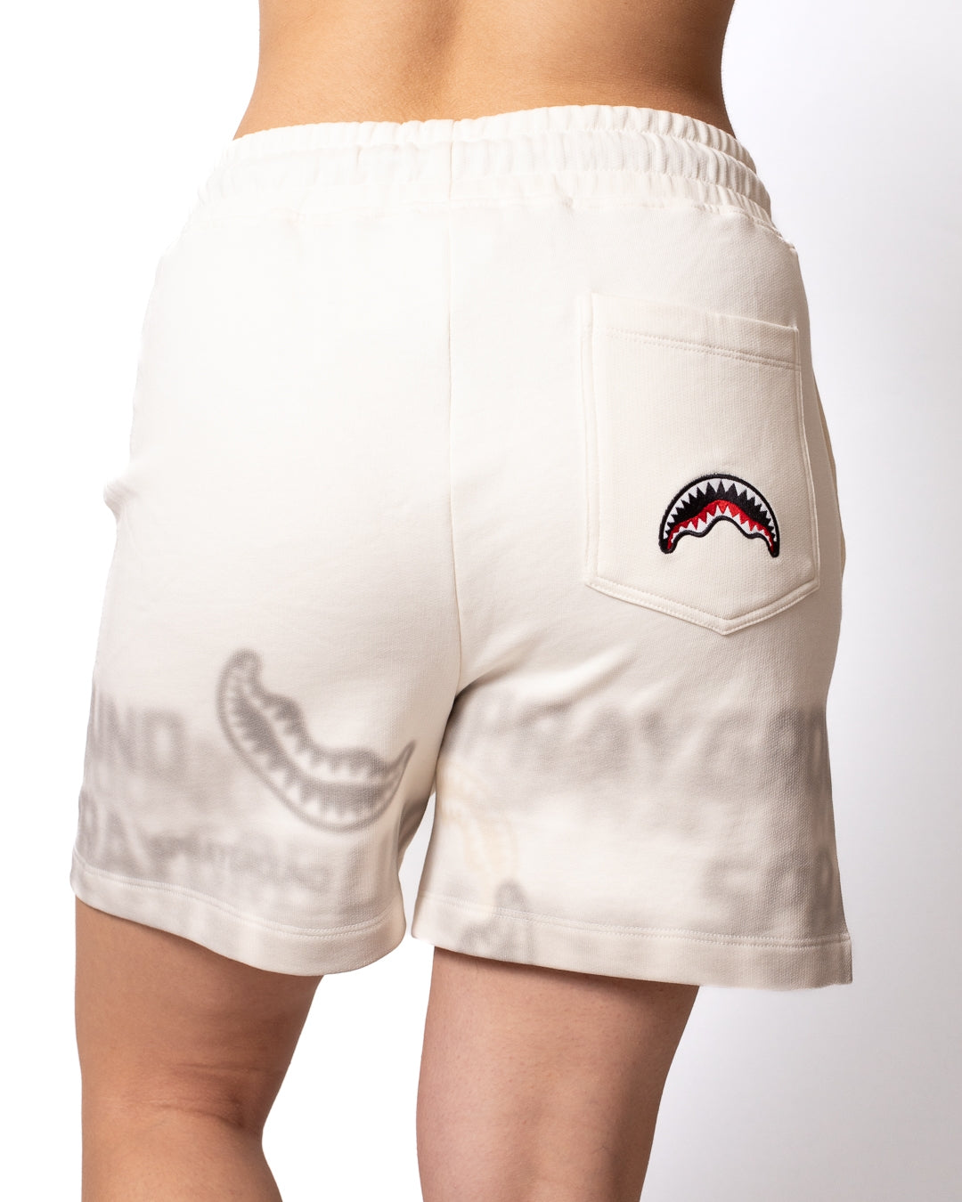 Shorts Sprayground "Logo Smoke" in felpa