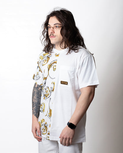 T-Shirt Versace Jeans Couture con stampa "Barocco Outline" uomo