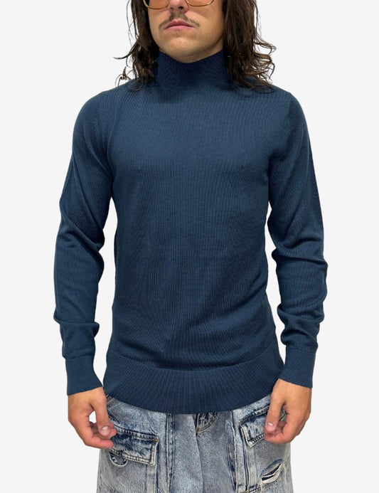 Maglia Calvin Klein in lana merino lupetto uomo