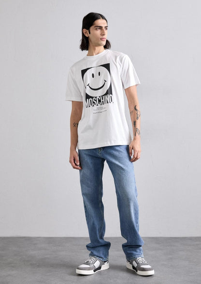 T-Shirt Moschino con maxi stampa "Smiley"