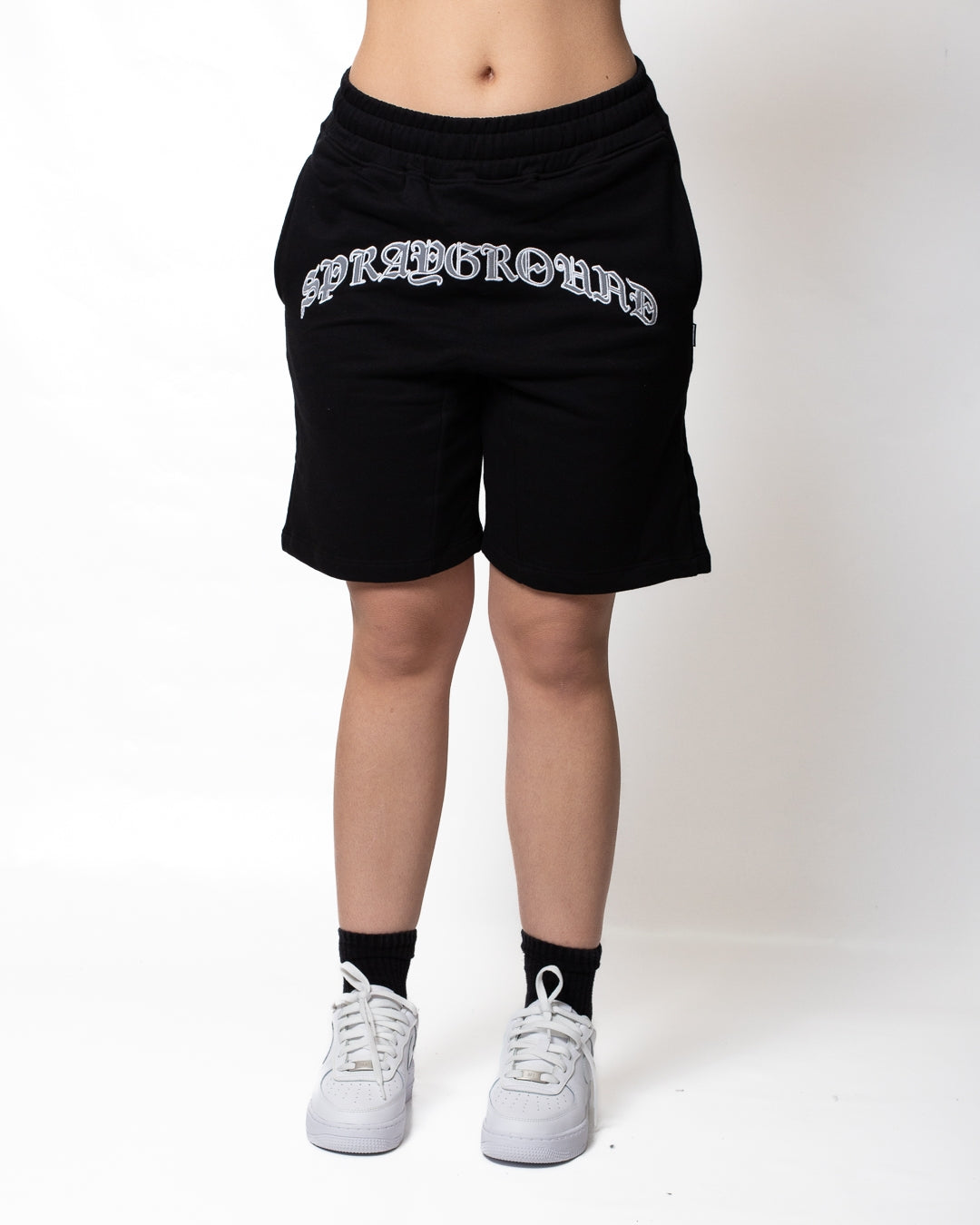 Shorts Sprayground "Goth Shark" in felpa