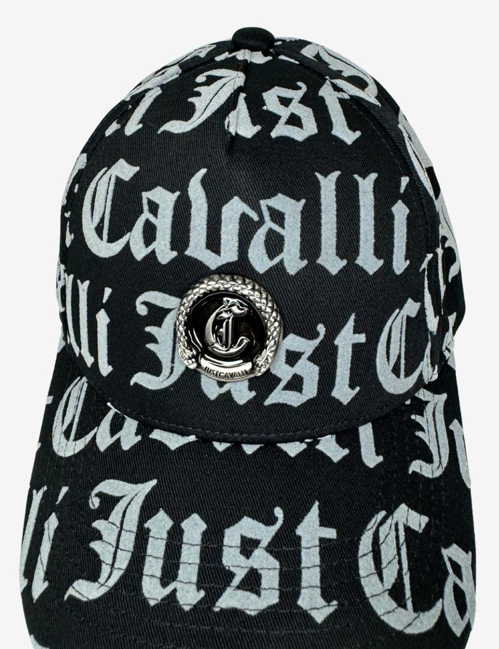 Cappello Just Cavalli con visiera logato in velluto all over Specchio Boutique