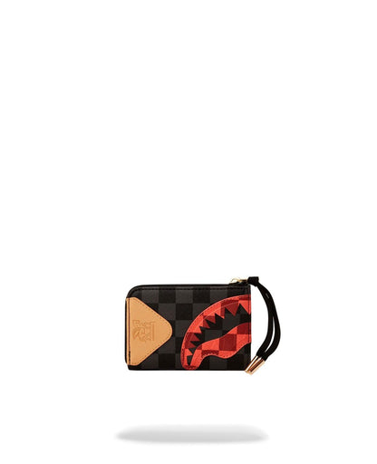 Portafoglio Sprayground nero evil triple decker zip-out wallet