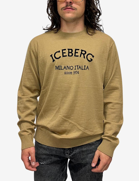 Maglia Iceberg girocollo logata uomo