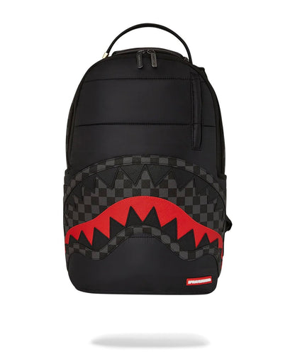 Zaino Sprayground nero black puffer grey check backpack