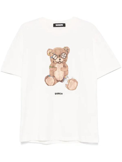 T-Shirt Barrow con stampa "Teddy" e spille