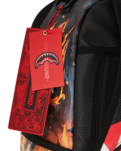 Zaino Sprayground nero shark fire check dlxsv backpack