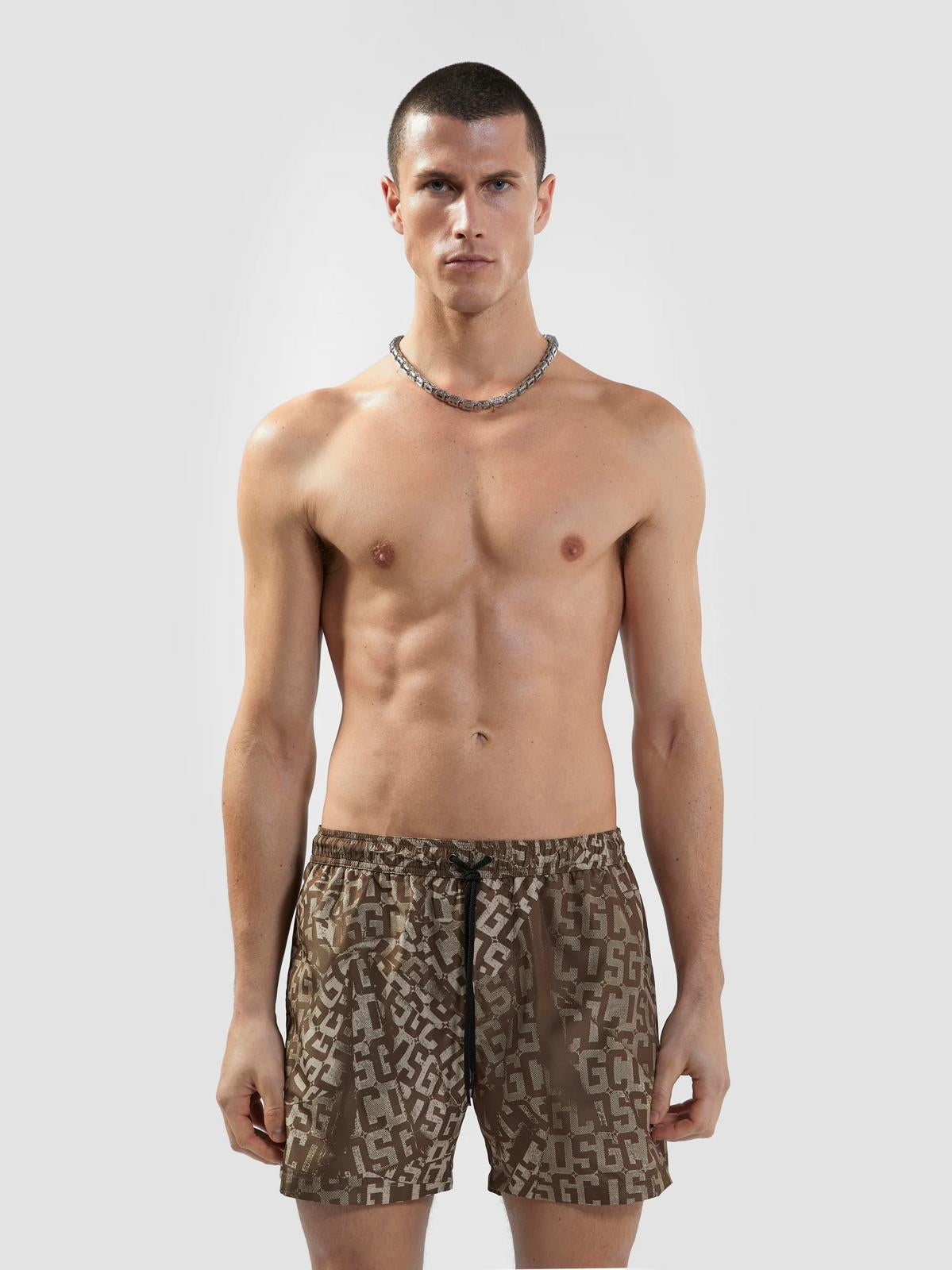 Boxer mare GCDS "Monogram" con logo all-over uomo