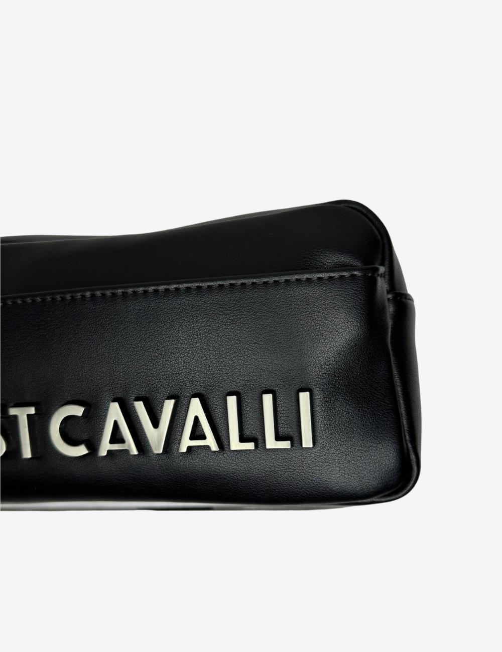 Pochette Just Cavalli con logo in metallo uomo