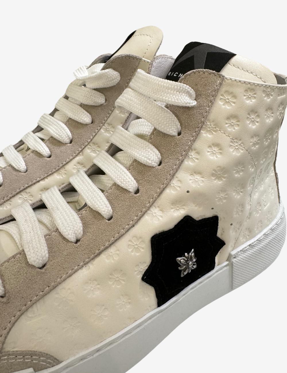 Sneakers John Richmond alte con logo jacquard uomo