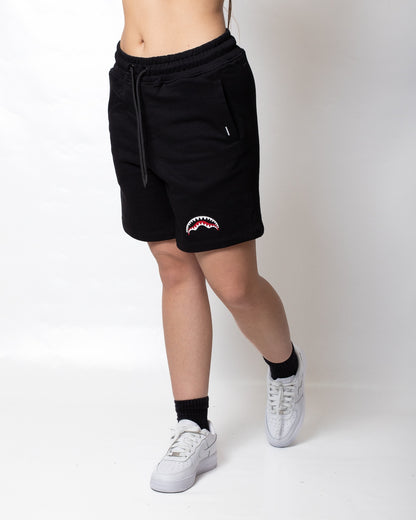 Shorts Sprayground "Shark BLK" in felpa