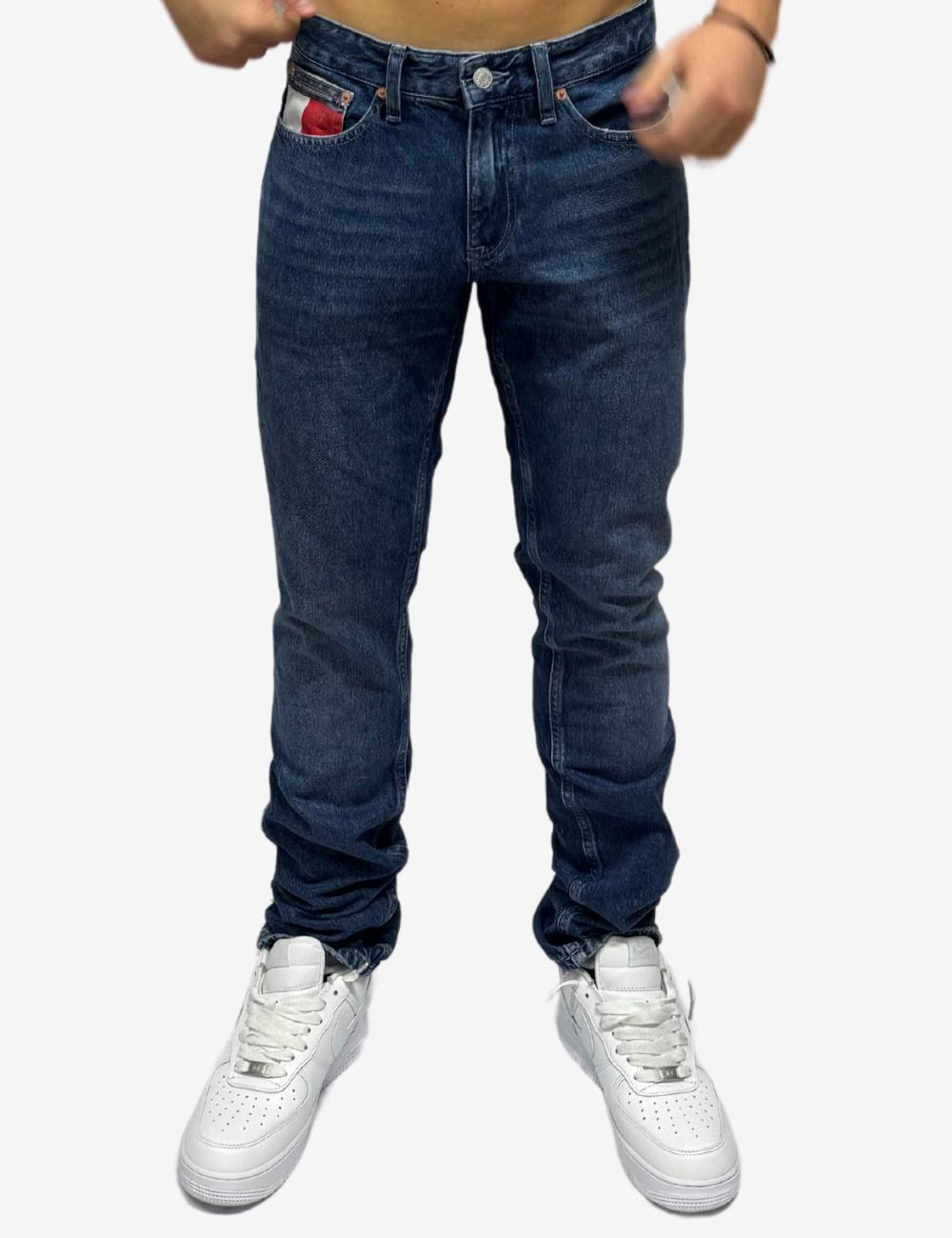 Jeans Tommy Jeans slim in denim medio uomo