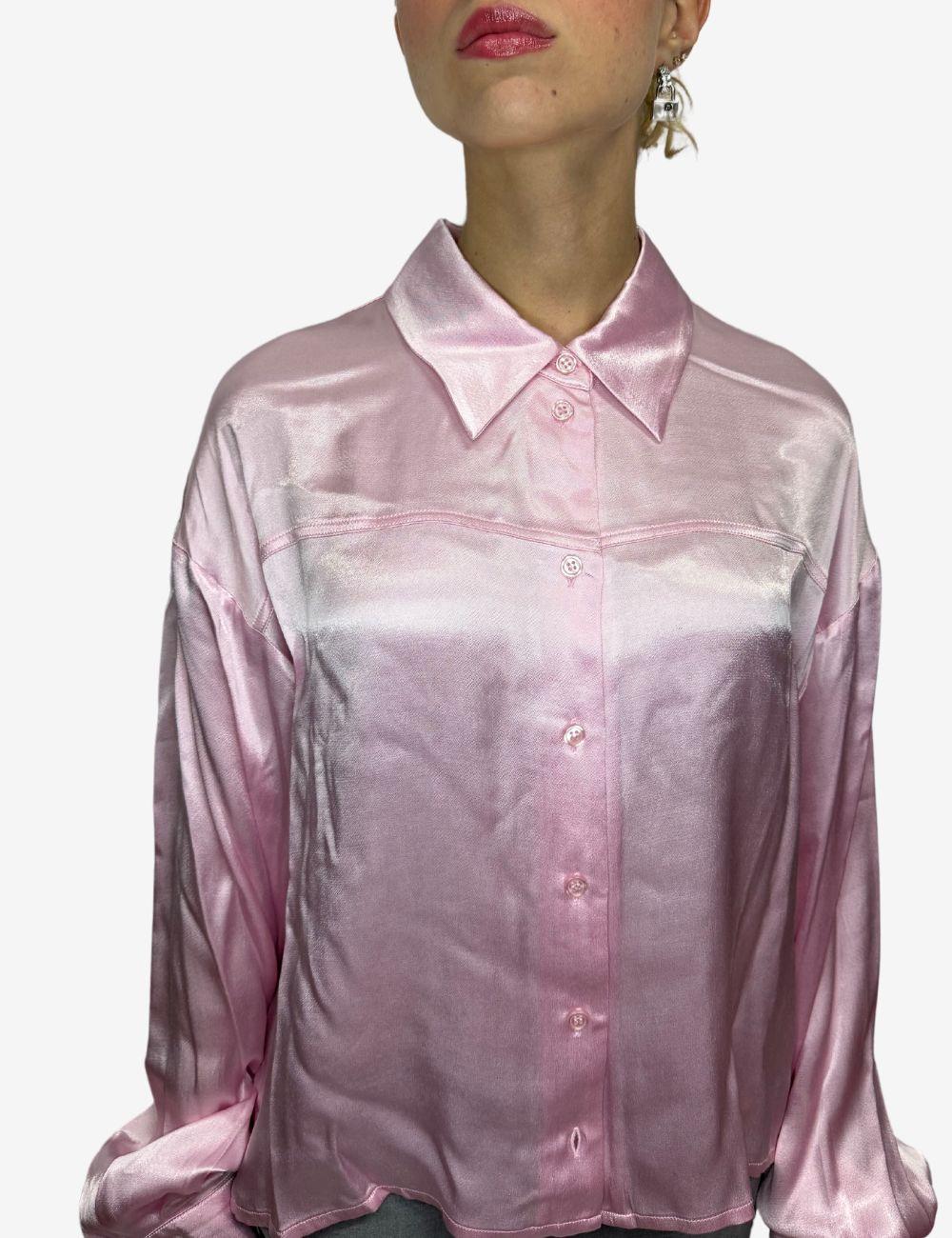 Camicia Twinset Actitude effetto seta donna